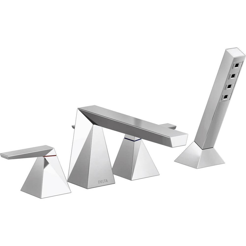 Trillian? Two-Handle Roman Tub Trim with Hand Shower-shop