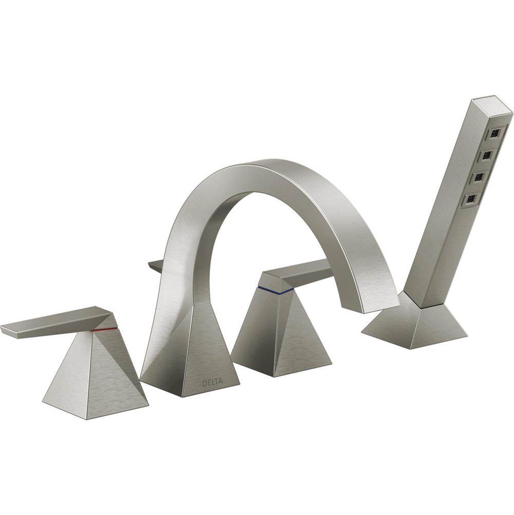 Trillian? Two-Handle Roman Tub Trim with Hand Shower-shop