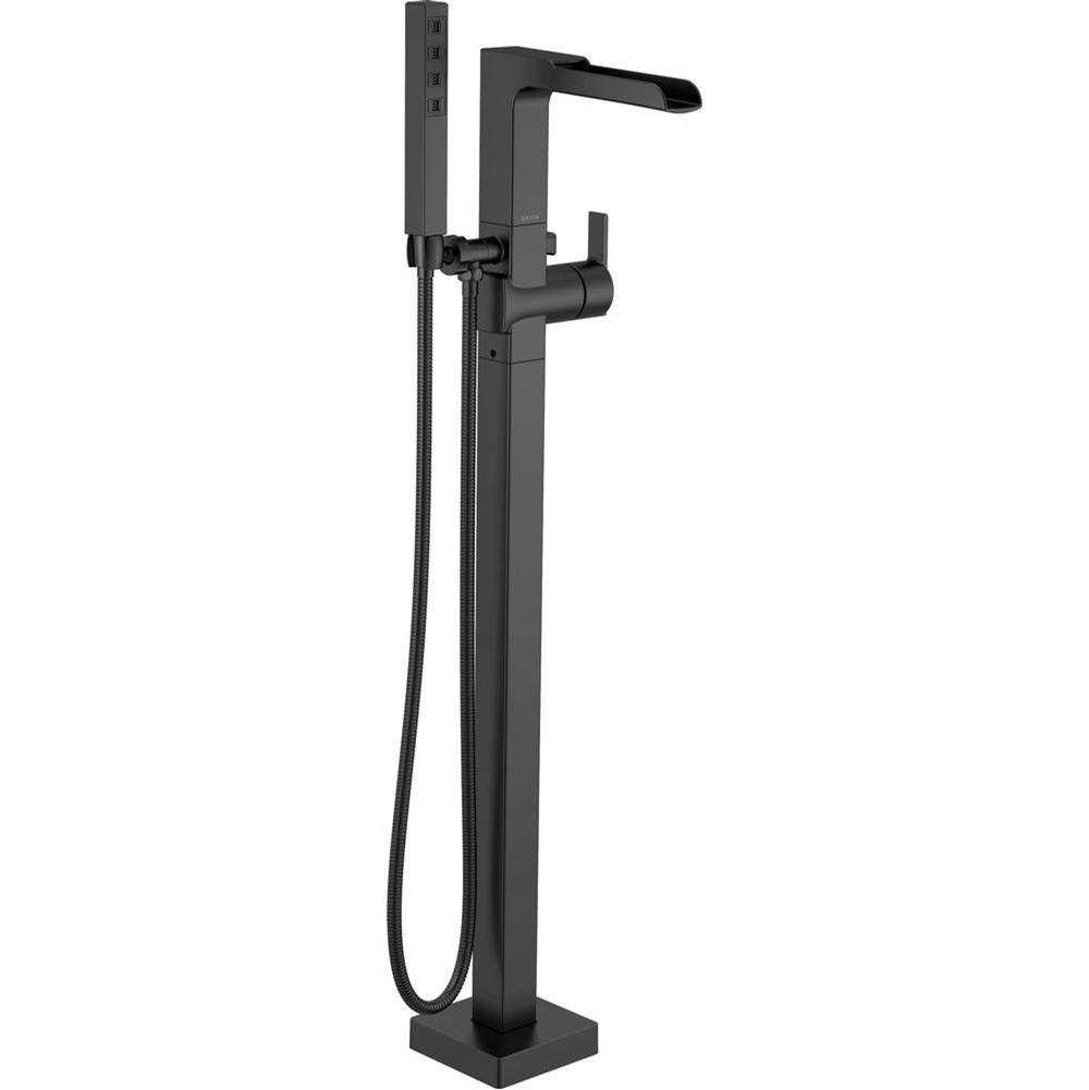 Ara? Single Handle Floor Mount Channel Spout Tub Filler Trim with Hand Shower-related