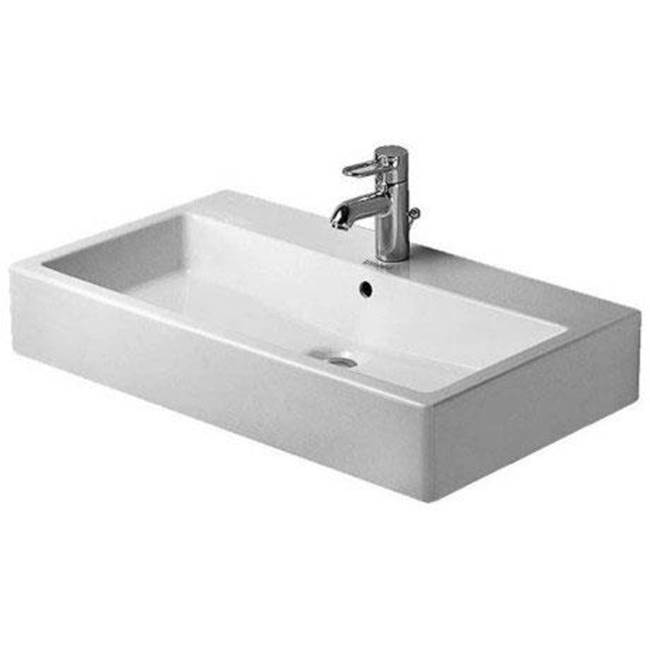 Vero 31 1/2'' Rectangular Wall Mounted Sink in White with Widespread Faucet Holes-related