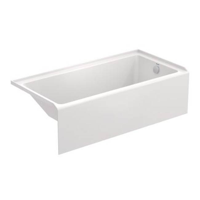 No.1 60'' x 30'' Rectangular Alcove Bathtub in White Acrylic with Right Drain, Dr-related