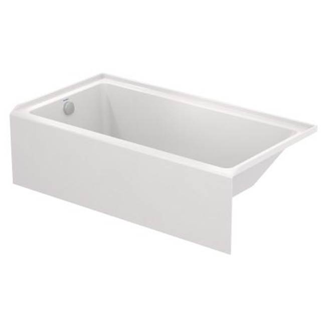 No.1 60'' x 32'' Rectangular Alcove Bathtub in White Acrylic with Left Drain, Dra-related