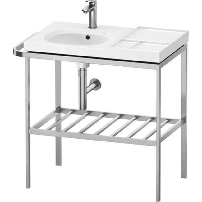 Aurena 30 7/8'' x 31 5/8'' Console in Brushed Stainless Steel-shop