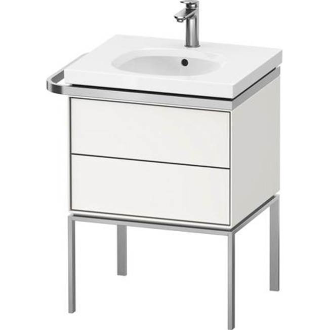 Aurena 23'' Wall Mount Two Drawer Single Vanity Cabinet in Satin Matte White, Sin-related