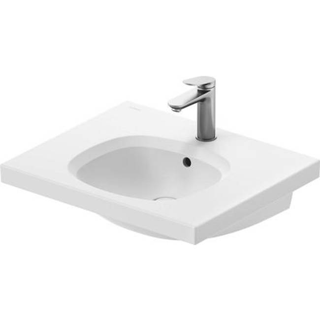 Aurena 23 5/8'' Rectangular Wall Mounted Sink in Satin Matte White with Single Fa-shop