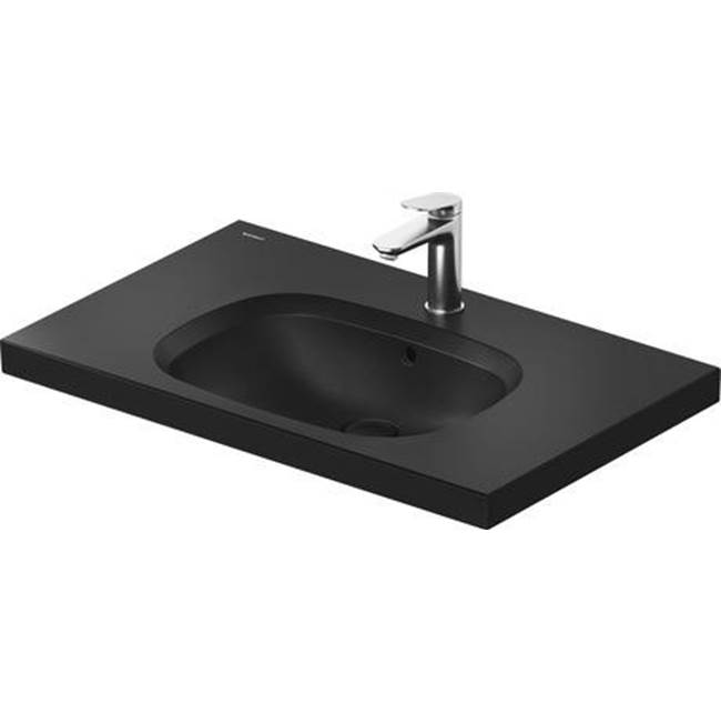 Aurena 30 1/2'' Rectangular Wall Mounted Sink in Matte Black with Single Faucet H-related