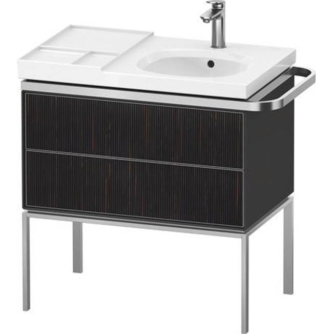Aurena 30 7/8'' Wall Mount Two Drawer Single Vanity Cabinet in Embossed Ebony, Si-related