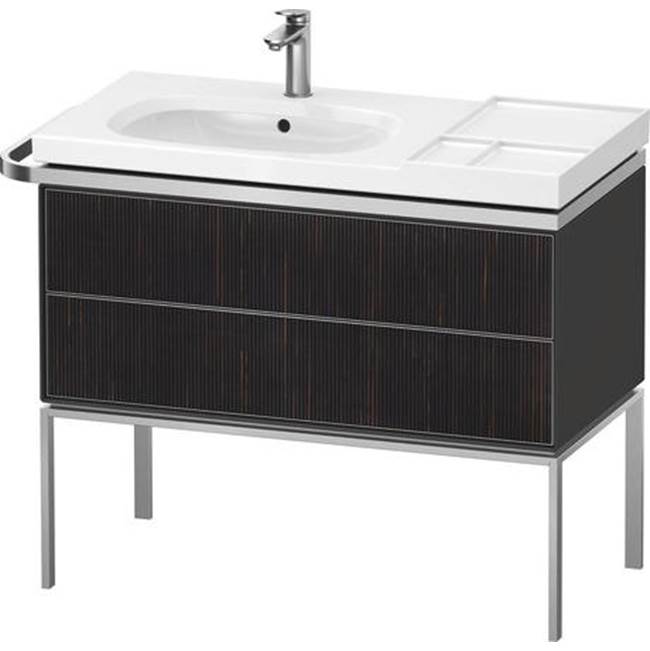 Aurena 38 3/4'' Wall Mount Two Drawer Single Vanity Cabinet in Embossed Ebony, Si-related