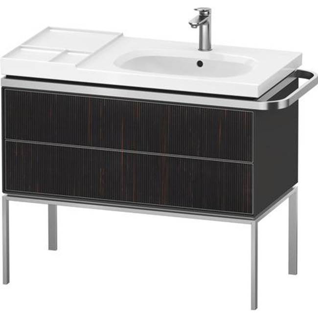 Aurena 38 3/4'' Wall Mount Two Drawer Single Vanity Cabinet in Embossed Ebony, Si-shop