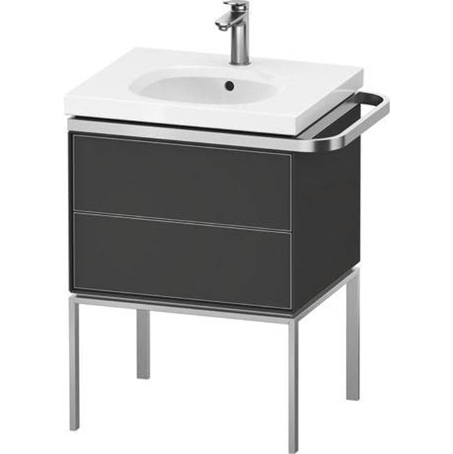Aurena 23'' Wall Mount Two Drawer Single Vanity Cabinet in Satin Matte Graphite, -related