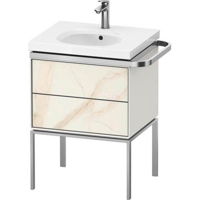 Aurena 23'' Wall Mount Two Drawer Single Vanity Cabinet in Marble Structure, Sink-related