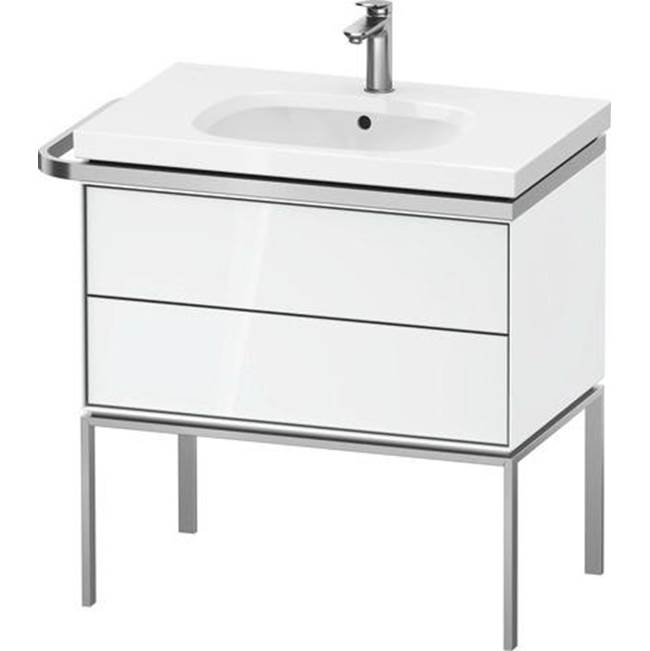 Aurena 30 7/8'' Wall Mount Two Drawer Single Vanity Cabinet in High Gloss White, -related
