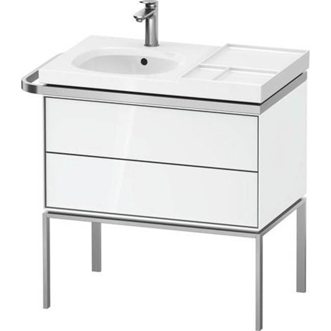 Aurena 30 7/8'' Wall Mount Two Drawer Single Vanity Cabinet in High Gloss White, -related