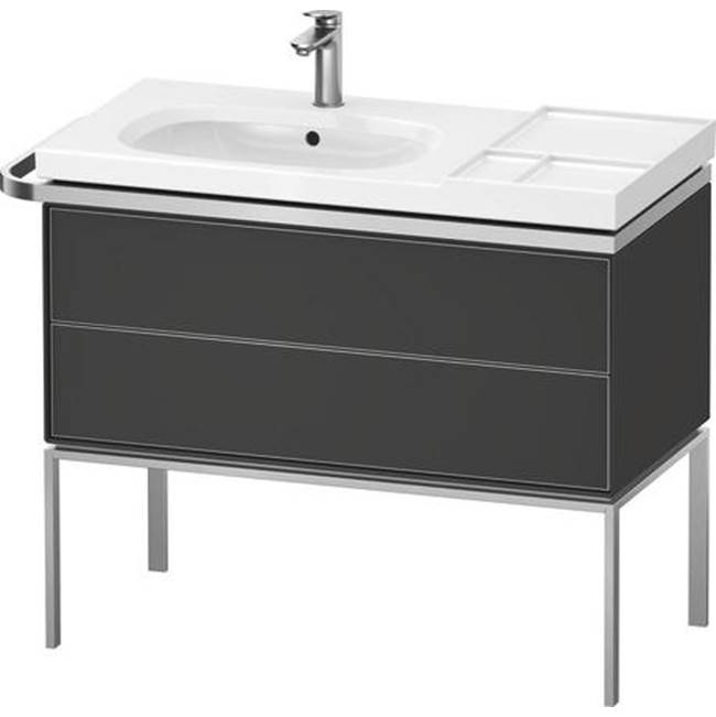Aurena 38 3/4'' Wall Mount Two Drawer Single Vanity Cabinet in Satin Matte Graphi-related