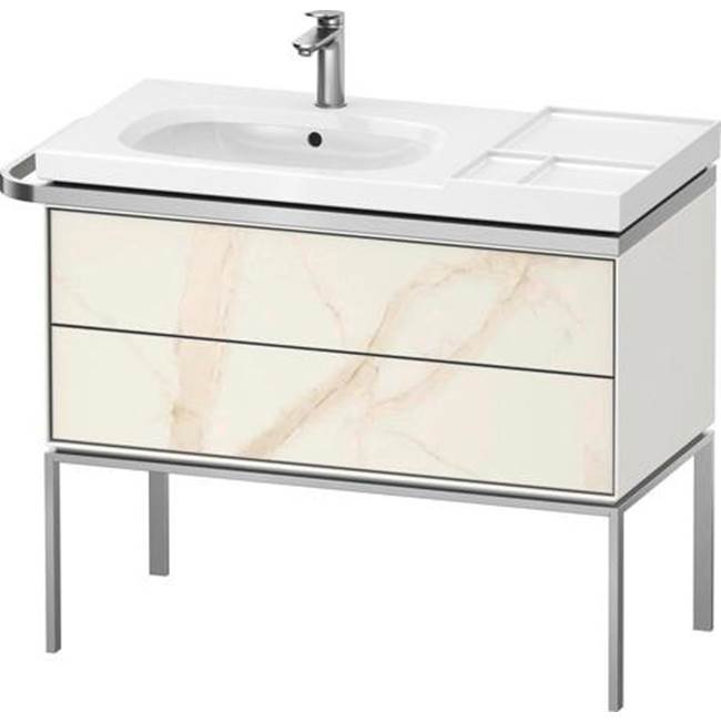 Aurena 38 3/4'' Wall Mount Two Drawer Single Vanity Cabinet in Marble Structure, -related