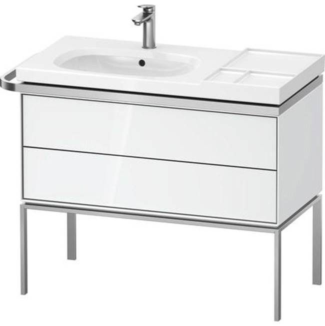 Aurena 38 3/4'' Wall Mount Two Drawer Single Vanity Cabinet in High Gloss White, -related