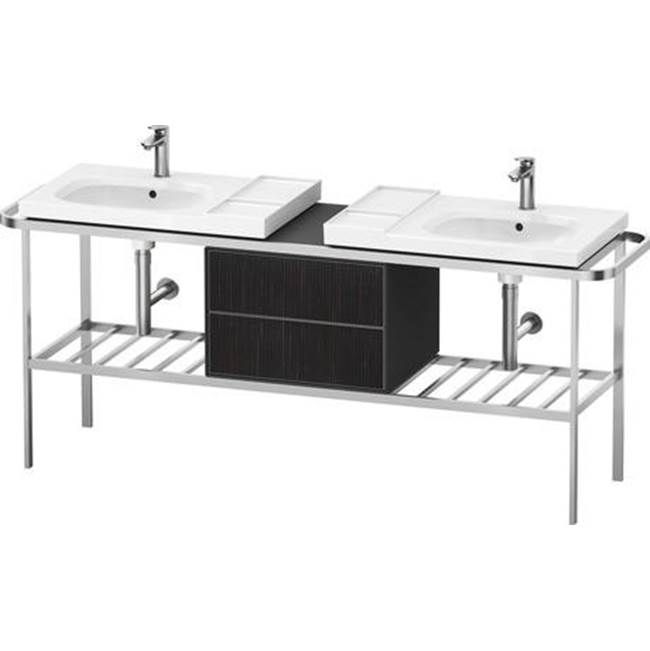 Aurena 77 1/2'' x 31 5/8'' Console in Brushed Aluminum-shop