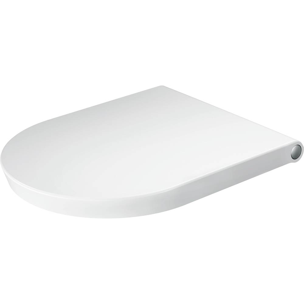 White Tulip Elongated Slow Close Toilet Seat in White-shop