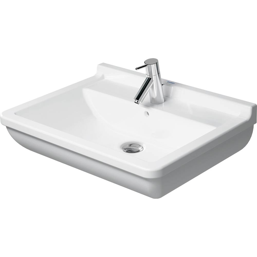 Starck 3 25 5/8'' Rectangular Wall Mounted Sink in White with Single Faucet Hole -related