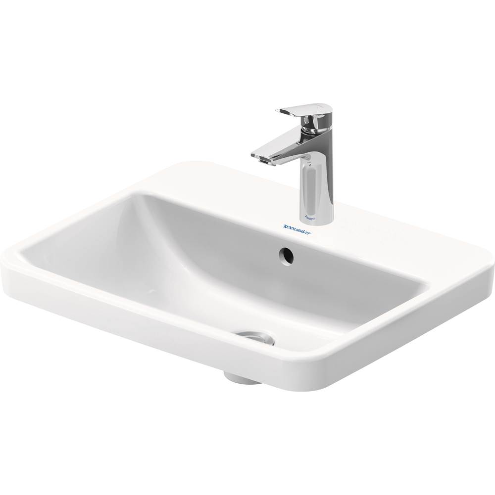 No.1 21 5/8'' Rectangular Drop In Sink in White with Single Faucet Hole and Overf-shop