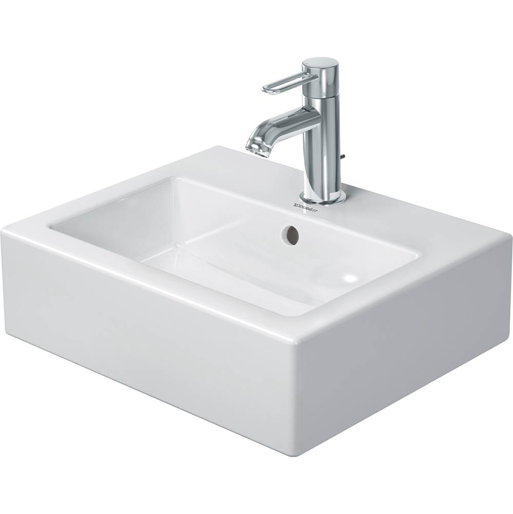 Vero 17 3/4'' Rectangular Wall Mounted Sink in White with Single Faucet Hole and -related