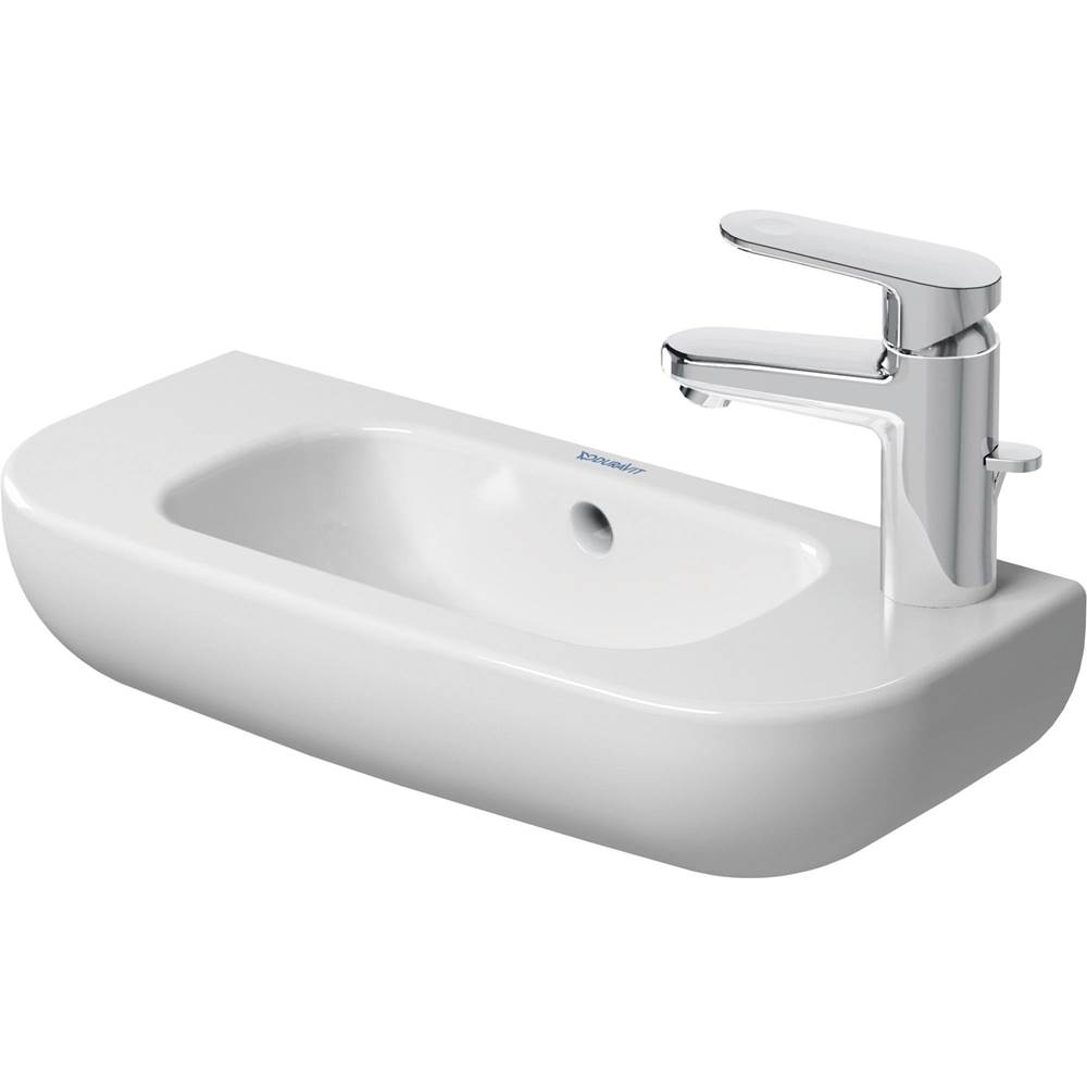 D-Code 19 5/8'' Rectangular Wall Mounted Sink in White with Single Faucet Hole an-related