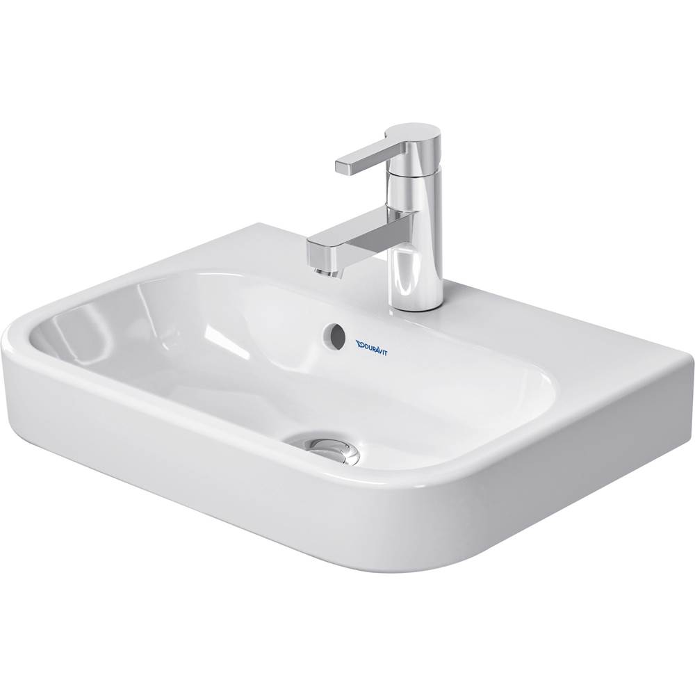 Happy D.2 19 5/8'' Rectangular Wall Mounted Sink in White with Single Faucet Hole-related