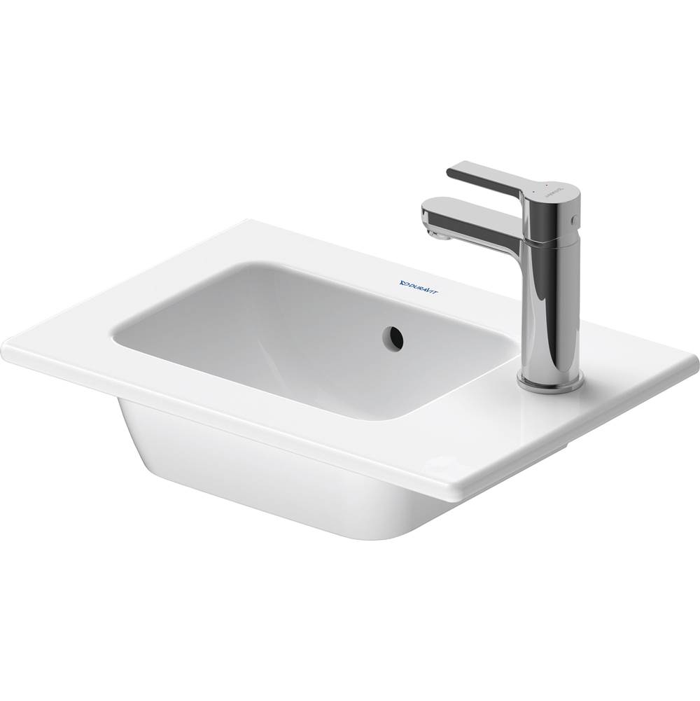 ME by Starck 16 7/8'' Rectangular Wall Mounted Sink in Satin Matte White with Sin-related
