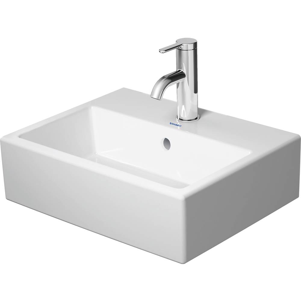 Vero 15 3/4'' Rectangular Wall Mounted Sink in White with Single Faucet Hole and -related