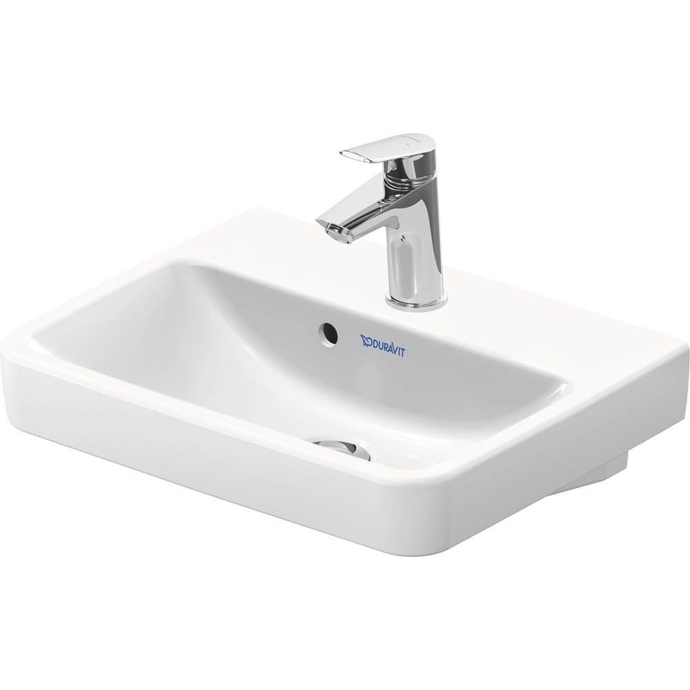 No.1 17 3/4'' Rectangular Wall Mounted Sink in White with Single Faucet Hole and -related