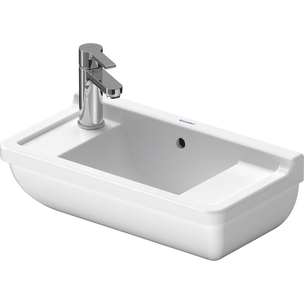 Starck 3 19 5/8'' Rectangular Wall Mounted Sink in White with Single Faucet Hole -related