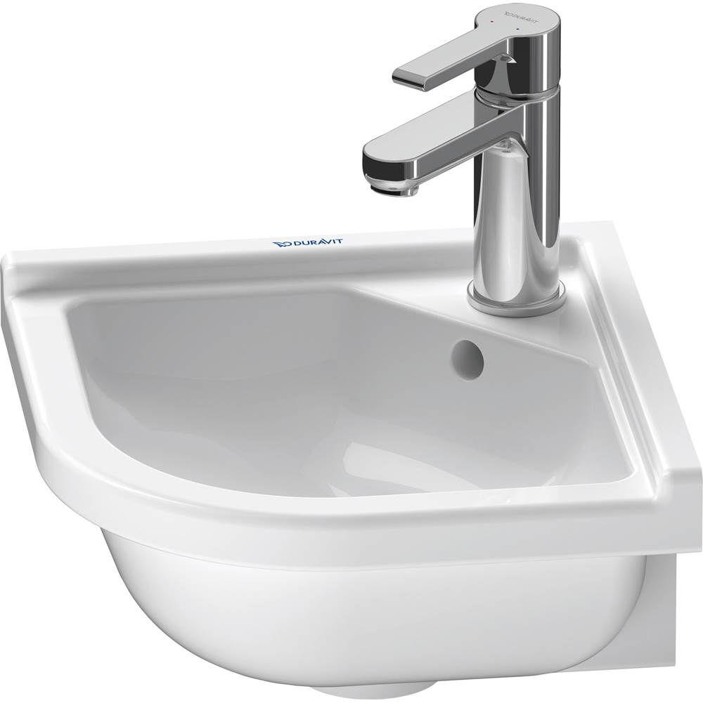 Starck 3 16 7/8'' Rectangular Wall Mounted Sink in White with Single Faucet Hole -related