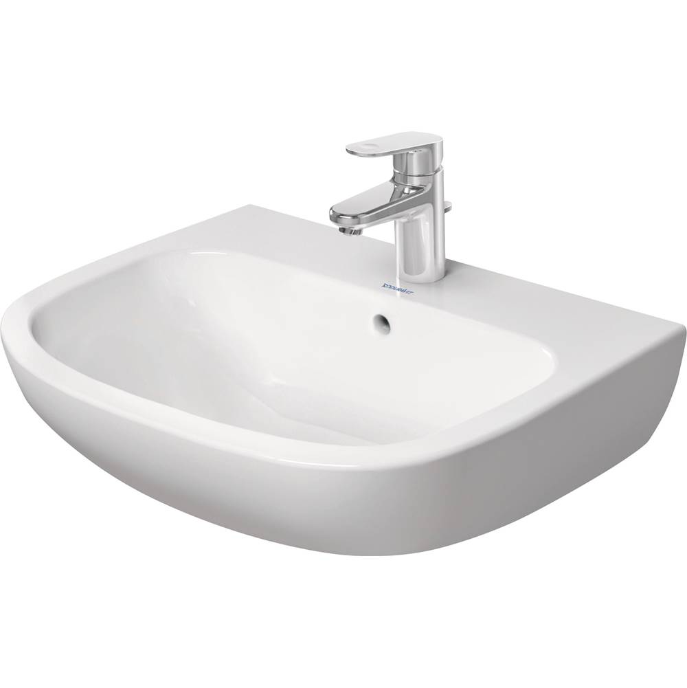 D-Code 23 5/8'' Rectangular Wall Mounted Sink in White with Single Faucet Hole an-related