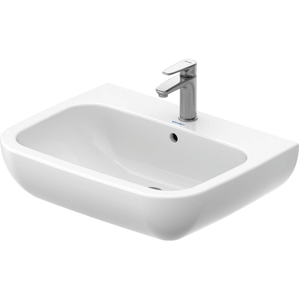 D-Code 25 5/8'' Rectangular Wall Mounted Sink in White with Single Faucet Hole an-related