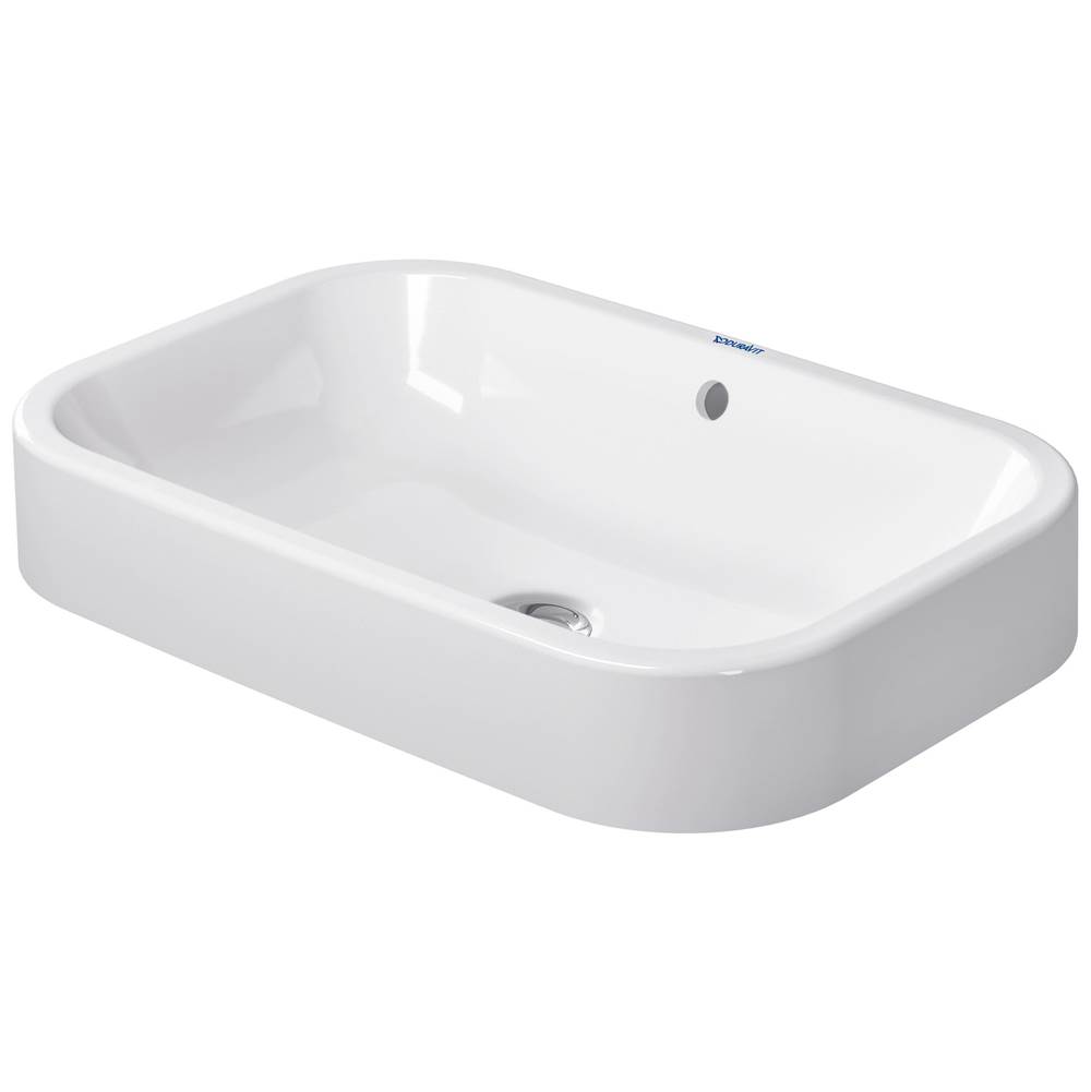 Happy D.2 23 5/8'' Rectangular Vessel Sink in White with Overflow-shop