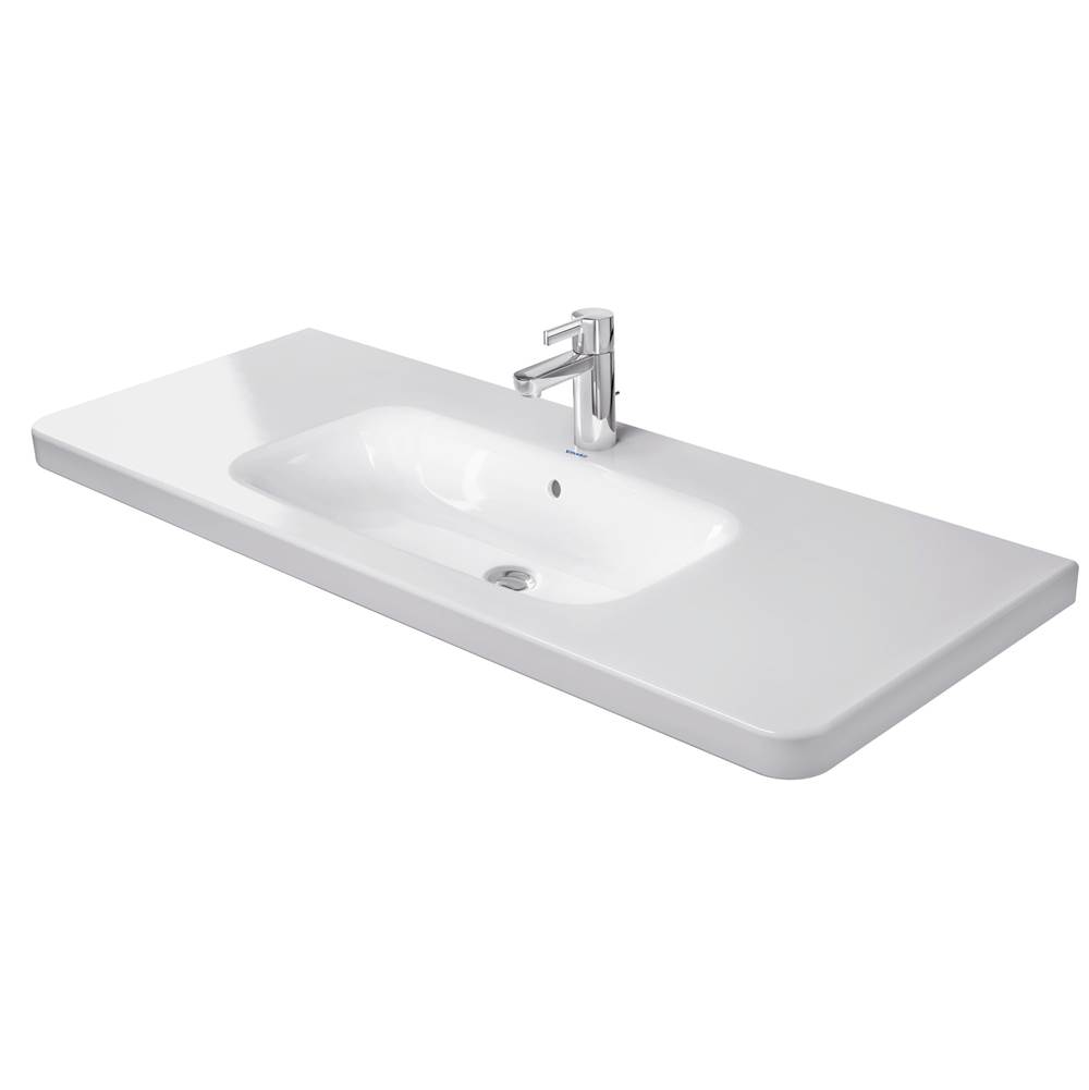 DuraStyle 47 1/4'' Rectangular Wall Mounted Sink in White with Single Faucet Hole-related