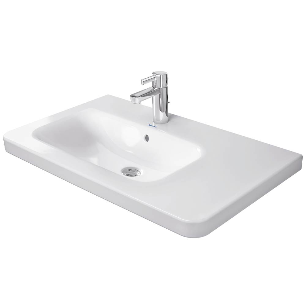 DuraStyle 30 1/2'' Rectangular Wall Mounted Sink in White with Single Faucet Hole-related