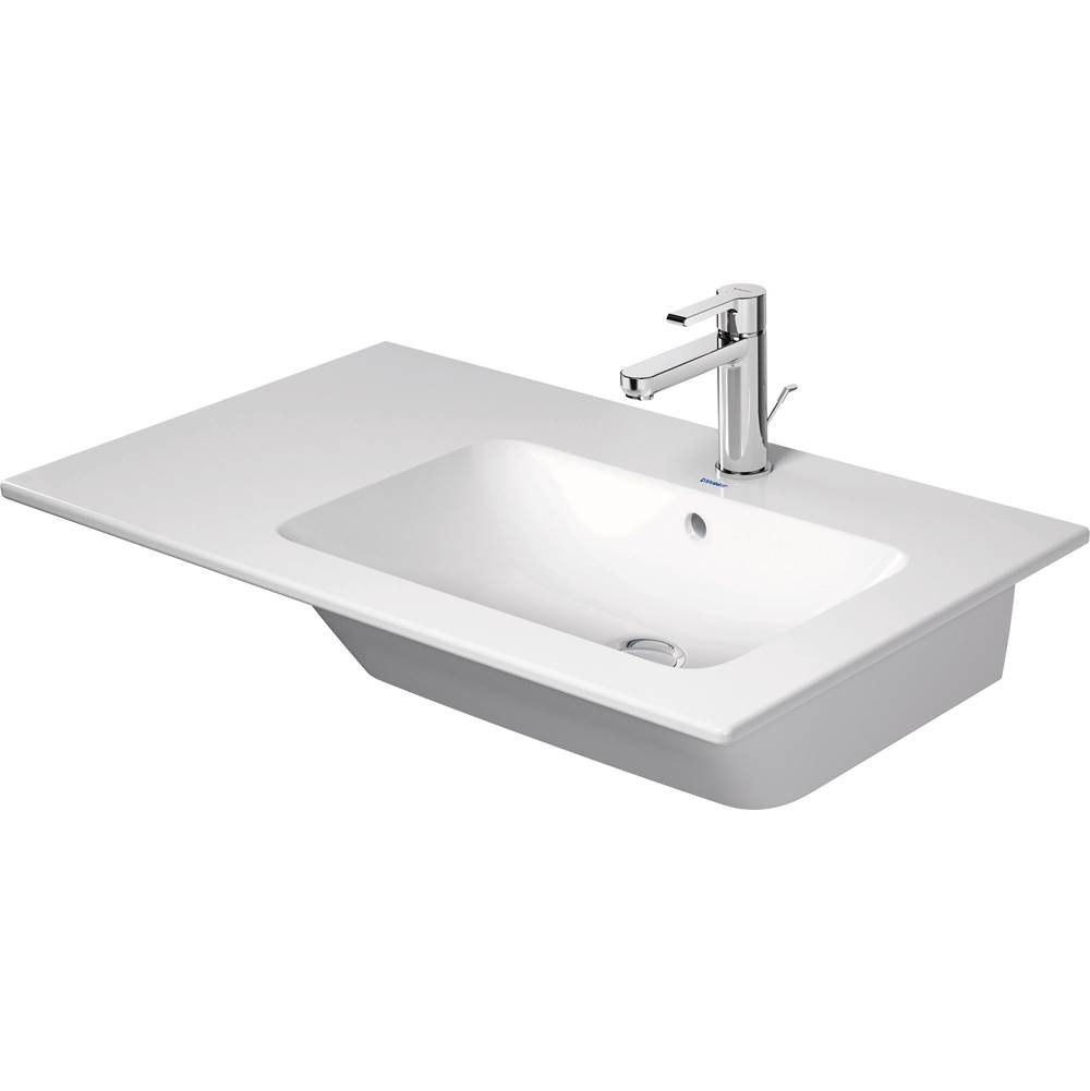 ME by Starck 32 5/8'' Rectangular Wall Mounted Sink in White with Single Faucet H-shop