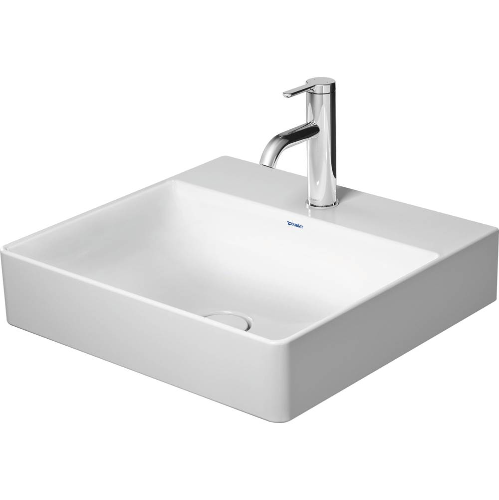 DuraSquare 19 5/8'' Rectangular Wall Mounted Sink in White with Single Faucet Hol-related