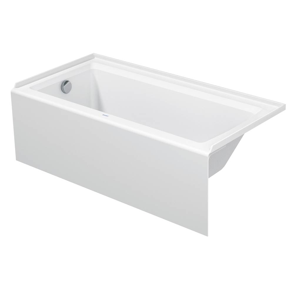 Architec 60'' x 30'' Rectangular Alcove Bathtub in White Acrylic with Left Drain,-related
