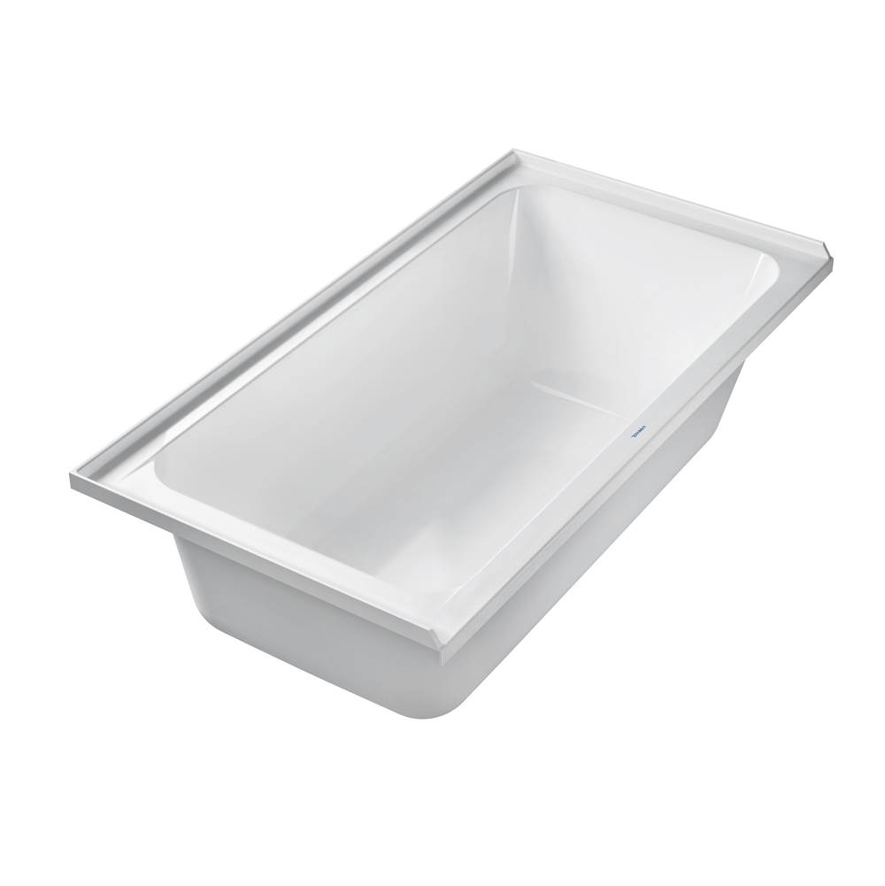 D-Code 60'' x 32'' Rectangular Drop In Bathtub in White Acrylic with Left Drain, -related