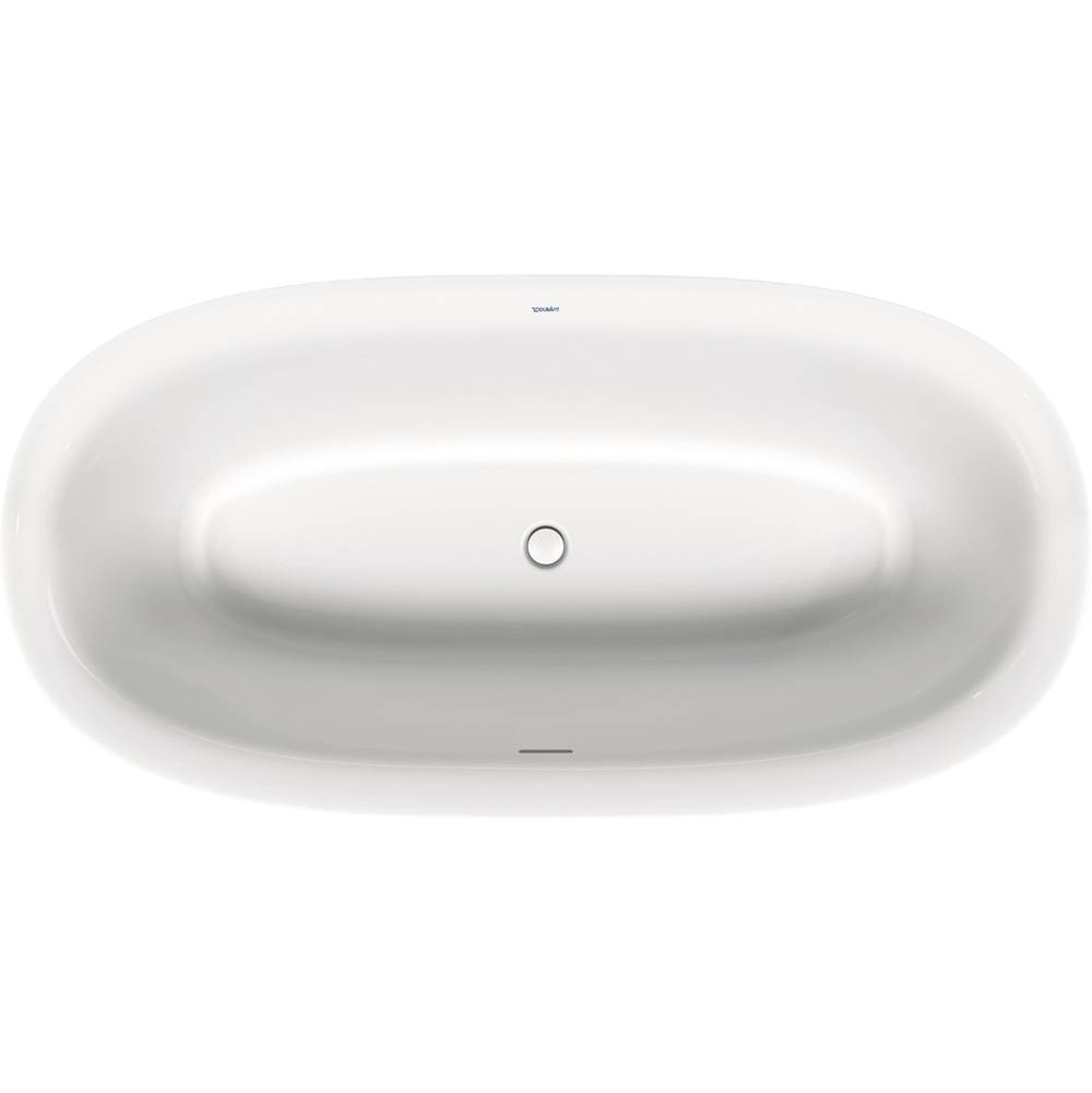 White Tulip 70 7/8'' x 35 3/8'' Oval Freestanding Bathtub in White Acrylic with C-related