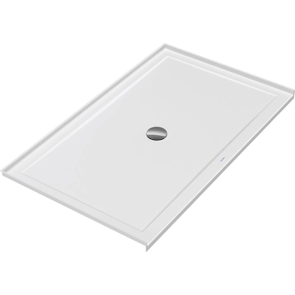 Architec 60'' x 36'' Rectangular Acrylic Single Threshold Shower Base in White wi-related