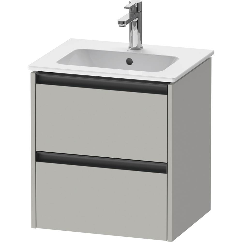 Ketho.2 20 1/8'' Wall Mount Two Drawer Single Vanity Cabinet in Matte Concrete Gr-related