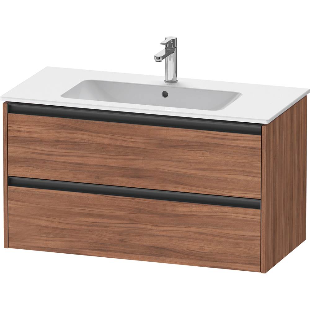 Ketho.2 39 3/4'' Wall Mount Two Drawer Single Vanity Cabinet in Natural Walnut, S-related