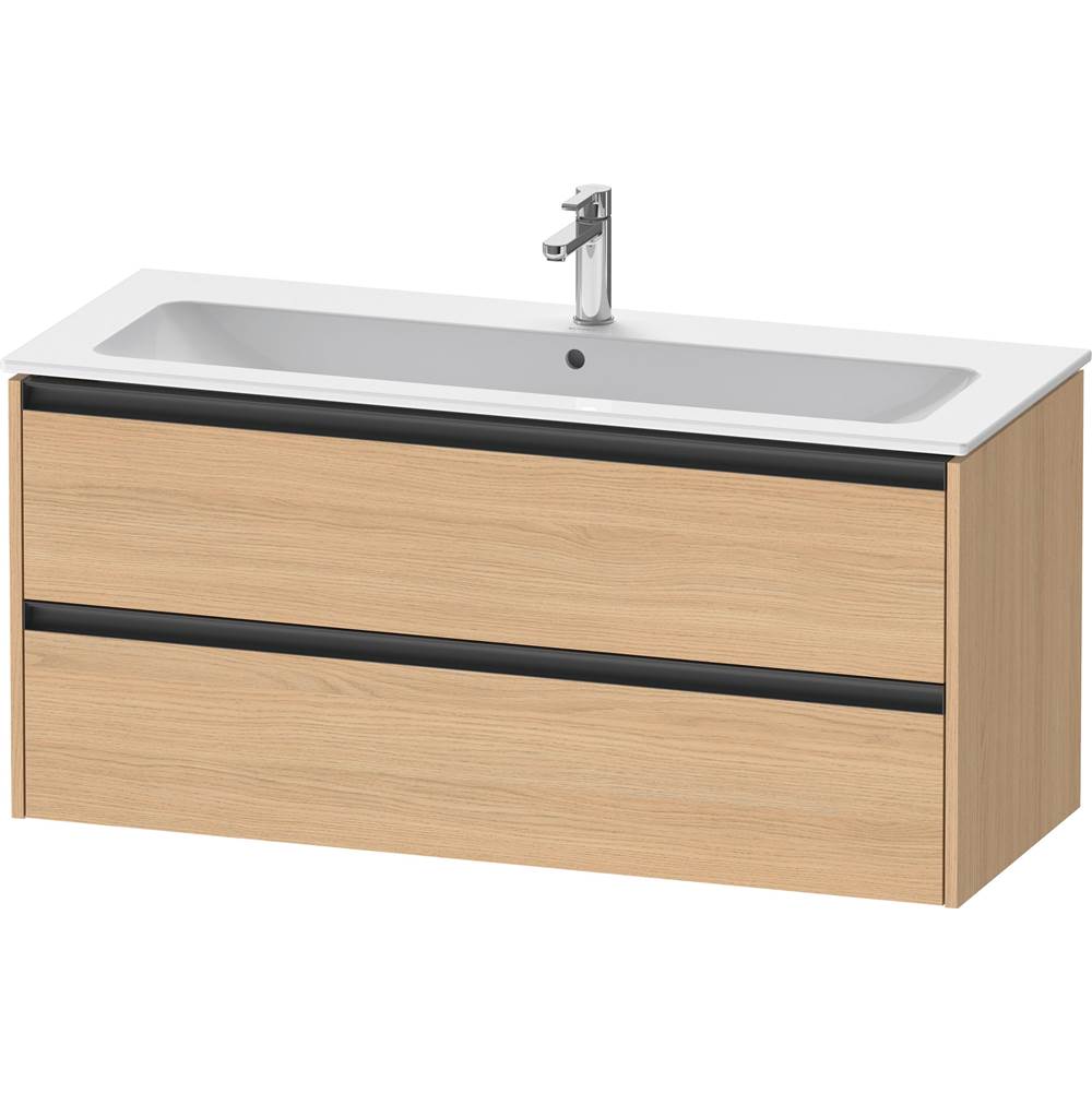 Ketho.2 47 5/8'' Wall Mount Two Drawer Single Vanity Cabinet in Natural Oak, Sink-related