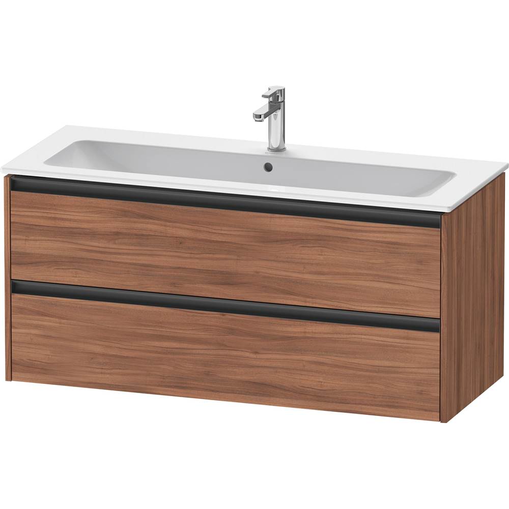 Ketho.2 47 5/8'' Wall Mount Two Drawer Single Vanity Cabinet in Natural Walnut, S-related