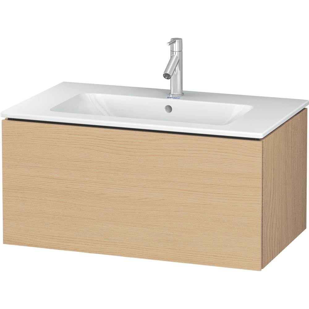 L-Cube 32 1/4'' Wall Mount One Drawer Single Vanity Cabinet in Natural Oak, Sink -related