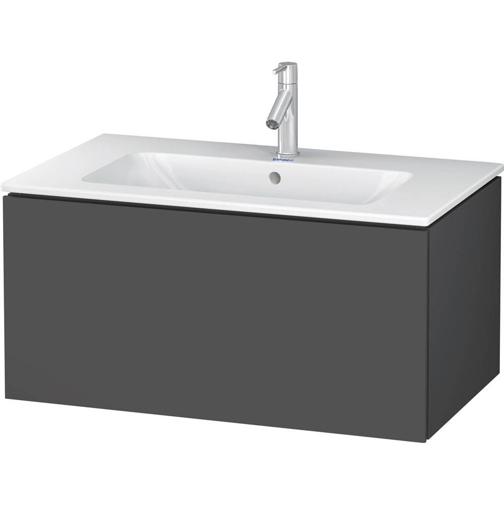L-Cube 32 1/4'' Wall Mount One Drawer Single Vanity Cabinet in Matte Graphite, Si-related