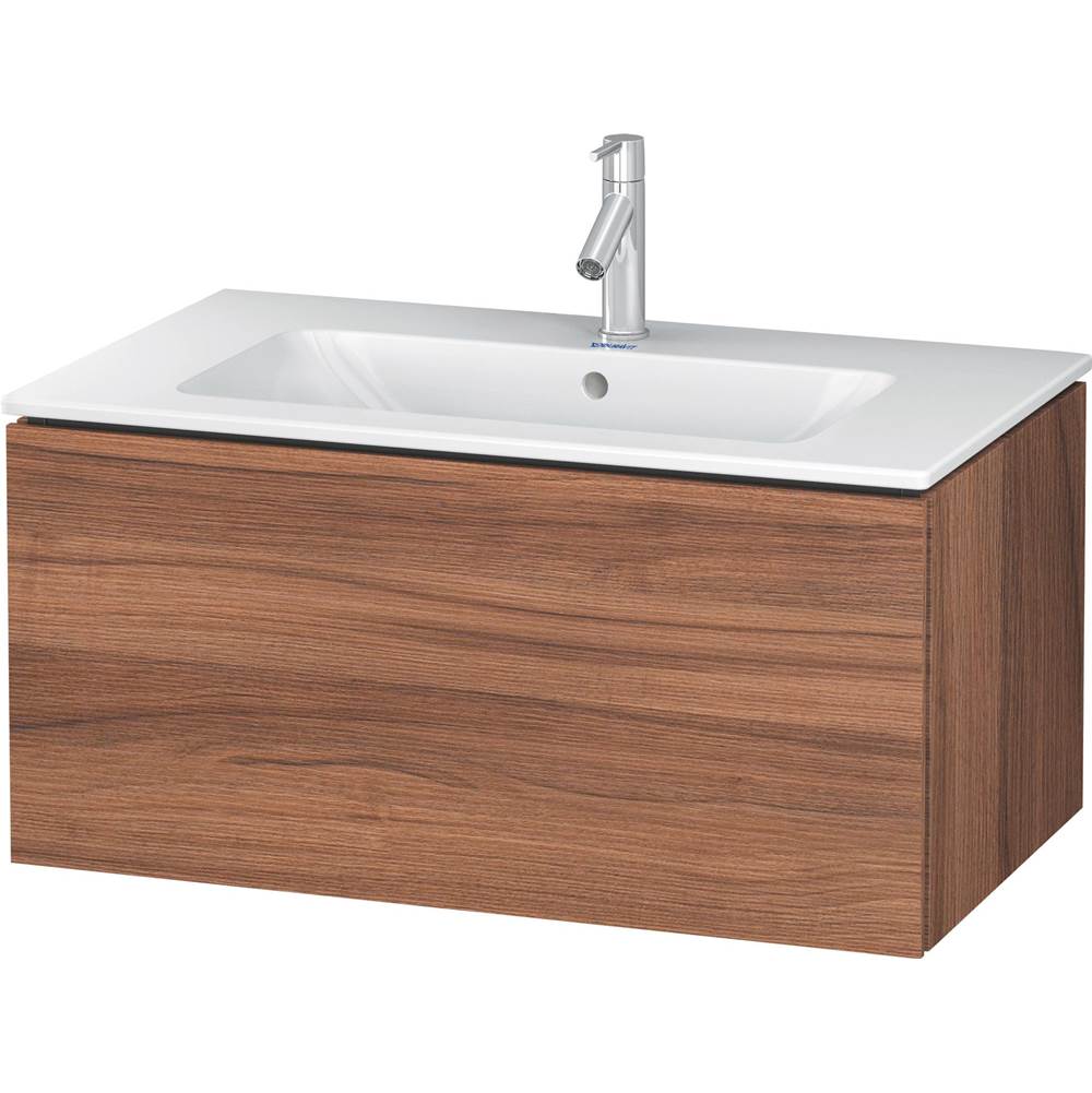 L-Cube 32 1/4'' Wall Mount One Drawer Single Vanity Cabinet in Natural Walnut, Si-related